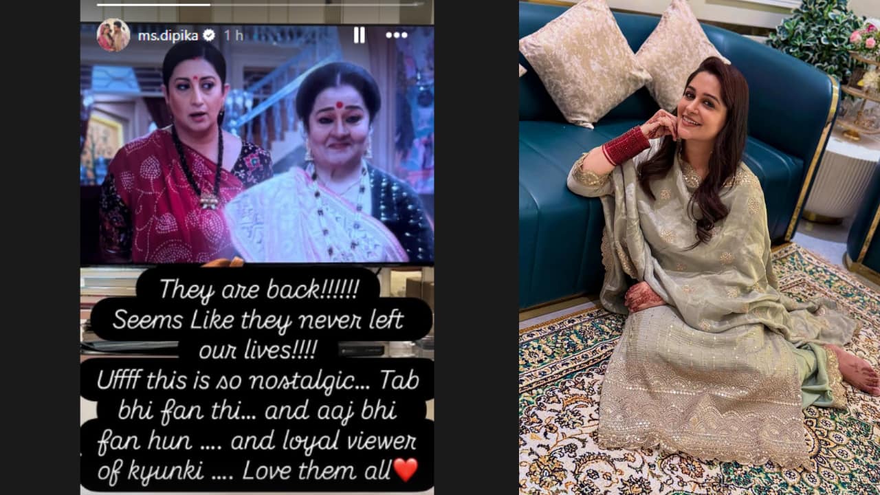 Dipika Kakar gets nostalgic watching Kyunki Saas Bhi Kabhi Bahu Thi 2, writes, "Seems like they never left our lives"