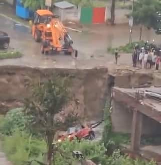 Basement of society in Ghaziabad's Crossings Republik collapses, several cars damaged