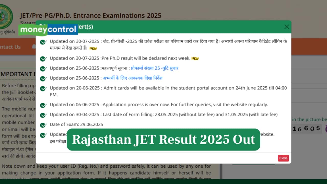 Rajasthan JET Result 2025 Out at jetskrau2025.com; Direct link to download here Rajasthan JET Result 2025 Out at jetskrau2025.com; Direct link to download here