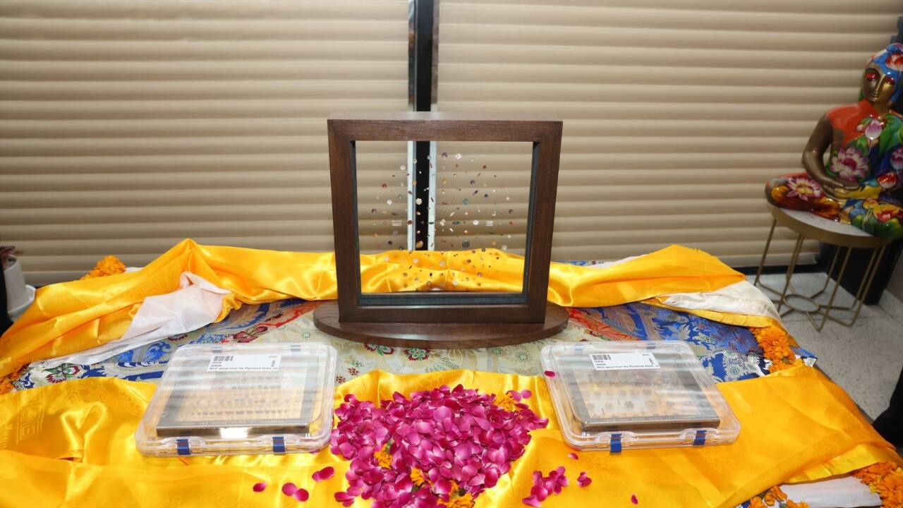 A glimpse of the ancient relics that symbolize India’s deep spiritual link with Bhagwan Buddha and his teachings. (image: x.com/narendramodi)