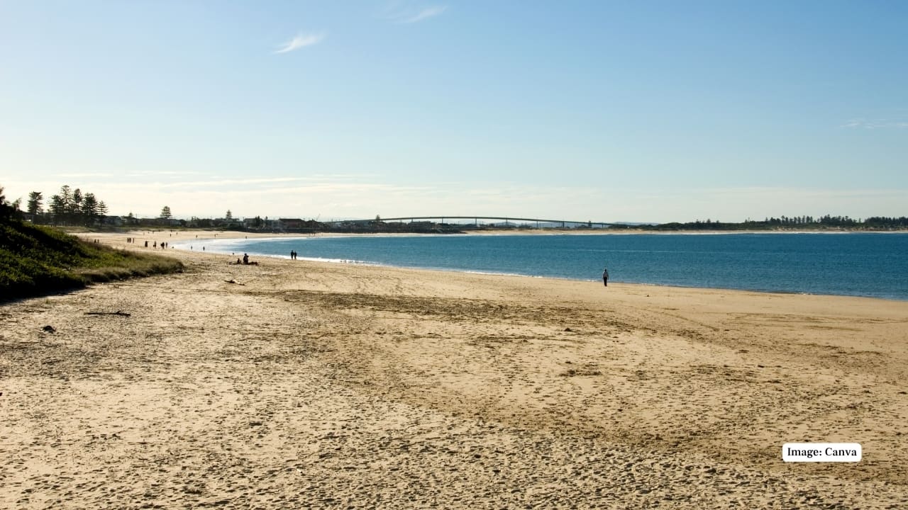 9. Stockton Beach, Australia – 20 miles Stockton Beach in New South Wales offers 20 miles of sandy expanse ideal for four-wheel driving, fishing, and sand dune exploration. Its dynamic landscape of shifting dunes and tidal pools is a playground for adventure seekers. (Image: Canva)