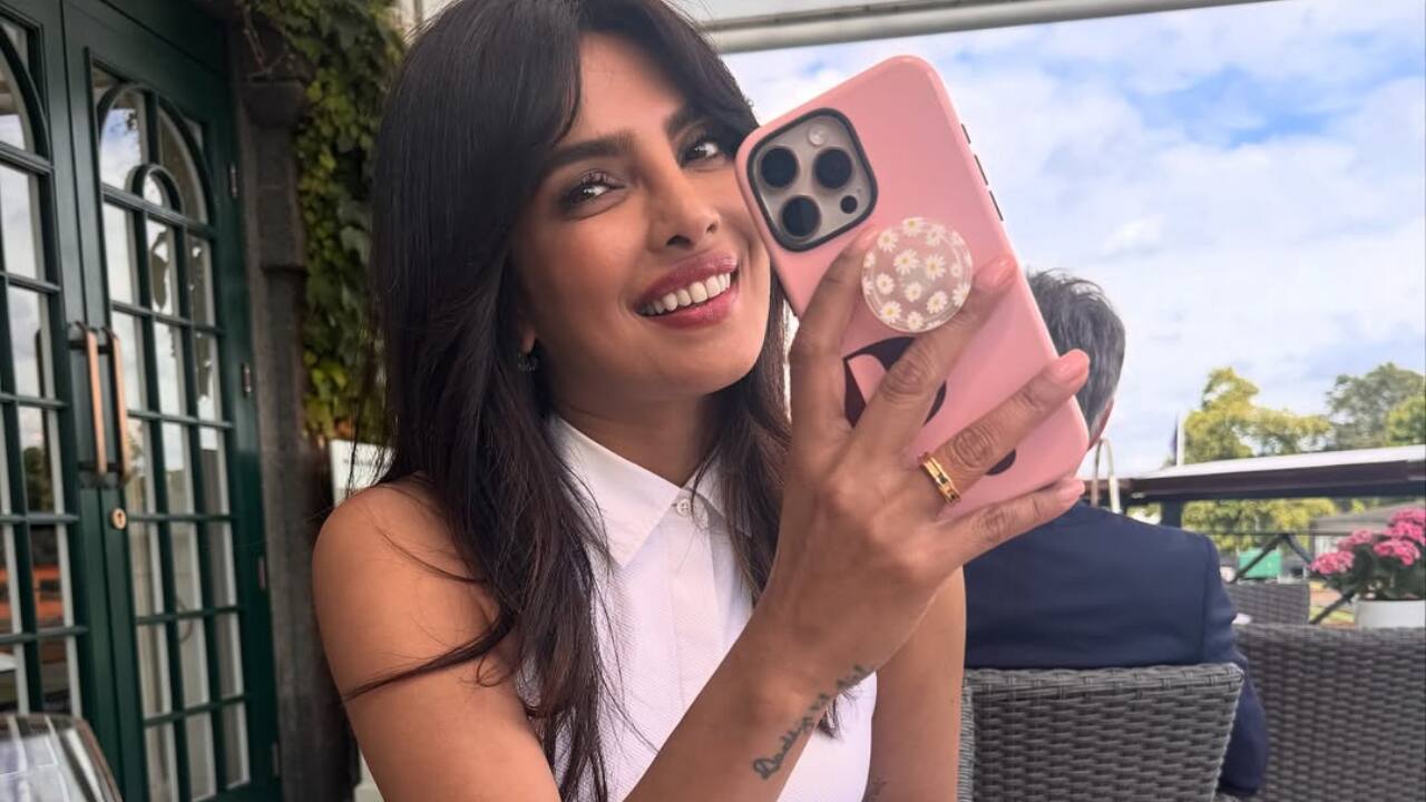Priyanka is seen flashing a big smile while clicking a picture, adding a personal touch to the collection.