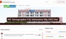 SSC Stenographer City Intimation Slip 2025 Out at ssc.gov.in; Check details here