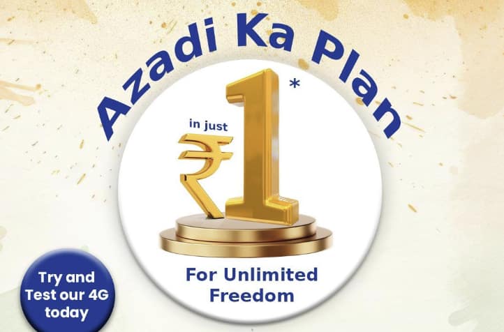 BSNL announces Azadi ka Plan at Re 1; comes with unlimited calling and daily data