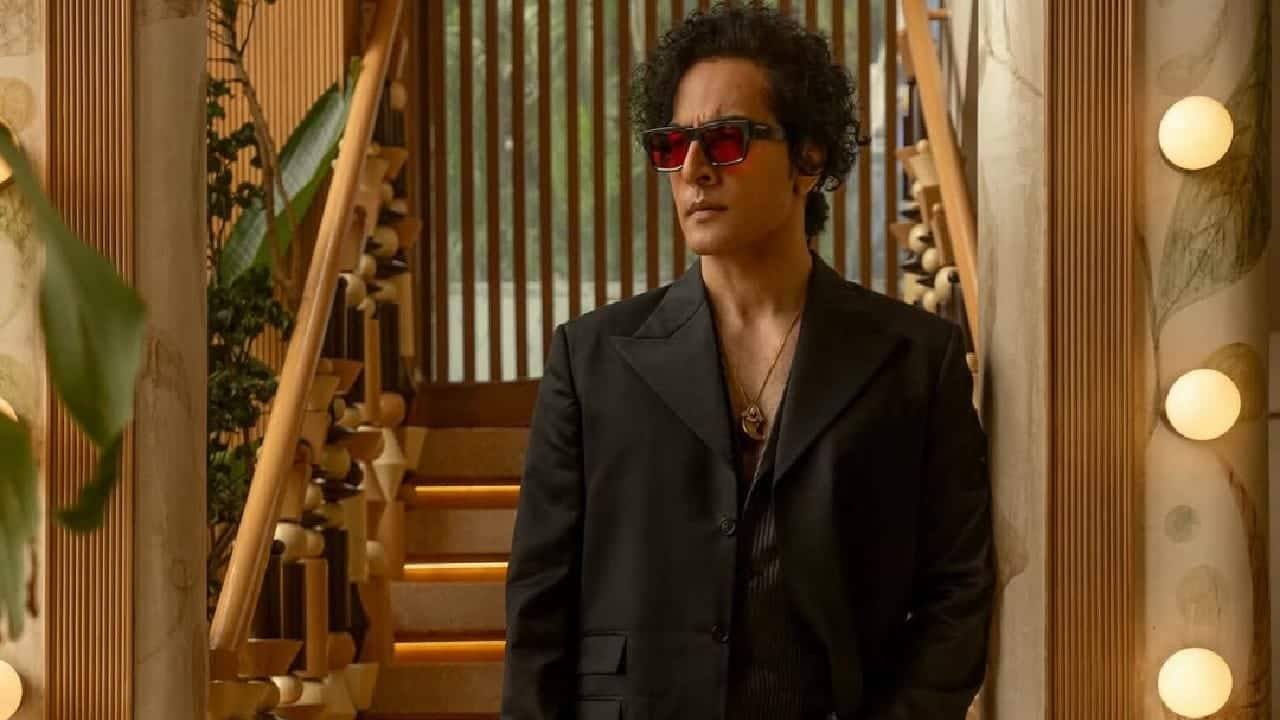 All black variants - Sudhanshu poses in a vertically striped black and metallic grey shirt, black pants, shoes and a long black jacket which makes him look dapper. All black variants - Sudhanshu poses in a vertically striped black and metallic grey shirt, black pants, shoes and a long black jacket which makes him look dapper.