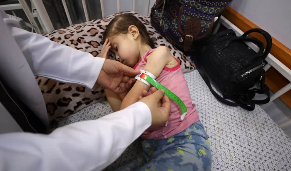 Despite being on the evacuation list since last September, Jana and her sister were never transferred for treatment. (Image: Reuters) 
