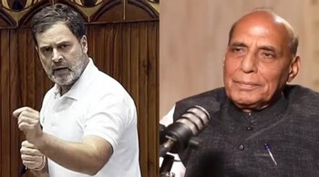 "Rahul Gandhi had threatened Parliament of an earthquake, but when he spoke, it turned out to be a damp squib," the Rajnath Singh said