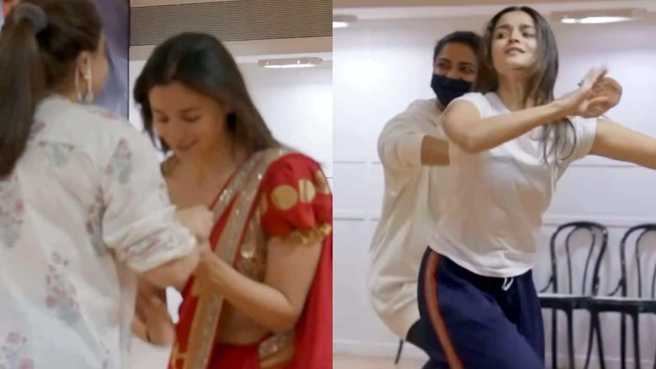 Alia Bhatt drops BTS rehearsal clip of Dhindora Baje Re after the song wins National Award win for Best Choreography
