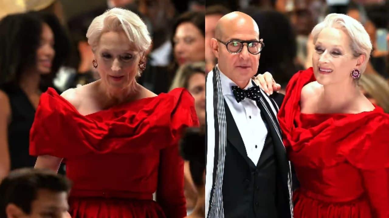 Meryl Streep films glamorous Met Gala sequence for The Devil Wears Prada 2 with Stanley Tucci, Simone Ashley and others 