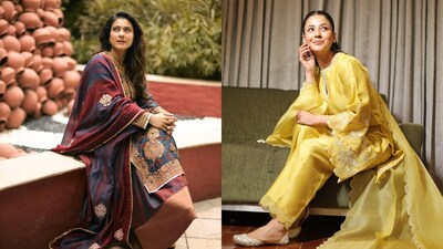 Celeb-inspired festive suit styles for Rakhi 2025: From straight shirts to anarkalis, more