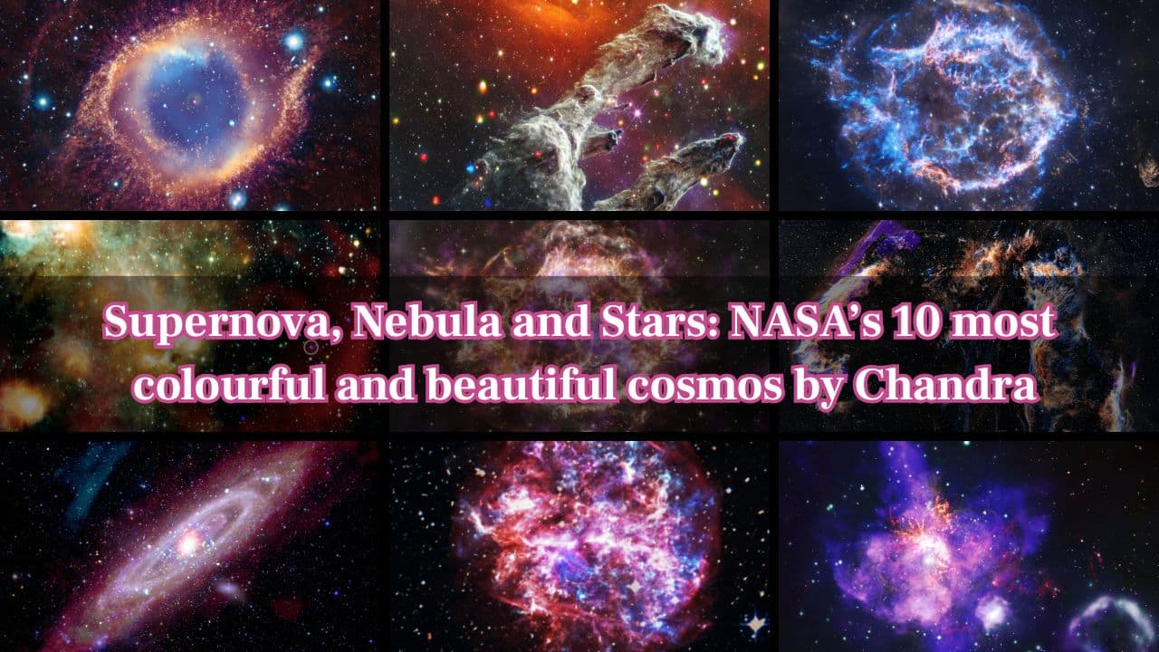 From explosive supernovas to glowing nebulas, NASA’s Chandra X-ray Observatory captures the cosmos in brilliant hues. Here are 10 of the most colourful and breathtaking celestial images ever recorded. From explosive supernovas to glowing nebulas, NASA’s Chandra X-ray Observatory captures the cosmos in brilliant hues. Here are 10 of the most colourful and breathtaking celestial images ever recorded.