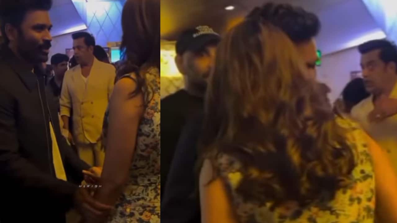 Is Dhanush dating Mrunal Thakur after divorce from wife Aishwarya Rajnikanth? Viral video sparks abuzz