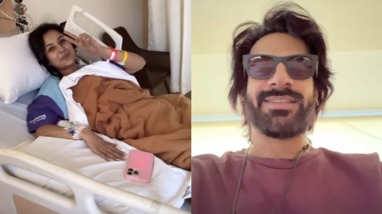 Shehnaaz Gill hospitalised following health scare, Karan Veer Mehra shares video from hospital: Watch
