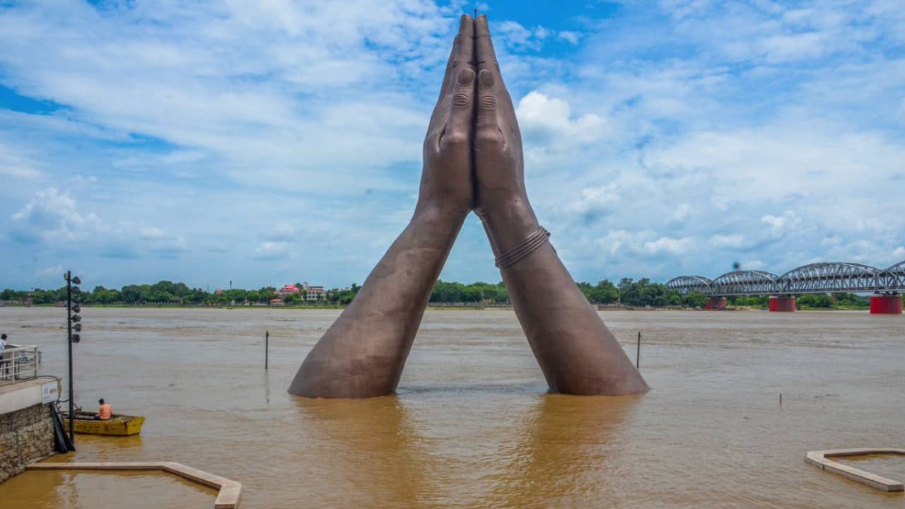 Varanasi, Prayagraj, and Kanpur divisions are among the worst hit. In Varanasi, floodwaters from the Ganga have entered the streets, submerging the famous Manikarnika and Harishchandra ghats. (Photo: X)