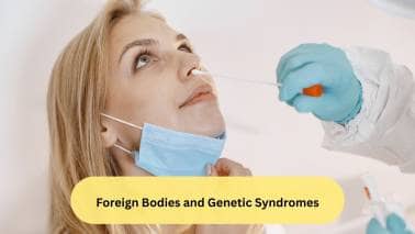 Foreign Bodies and Genetic Syndromes The presence of any foreign body in the nose can predispose to nasal polyp as well. Certain syndromes like Kartagener syndrome, Young syndrome, and Churg-Strauss syndrome can also lead to nasal polypi. Presence of malignancies, squamous cell carcinoma, and large benign tumours are also implicated.(Image: Canva)