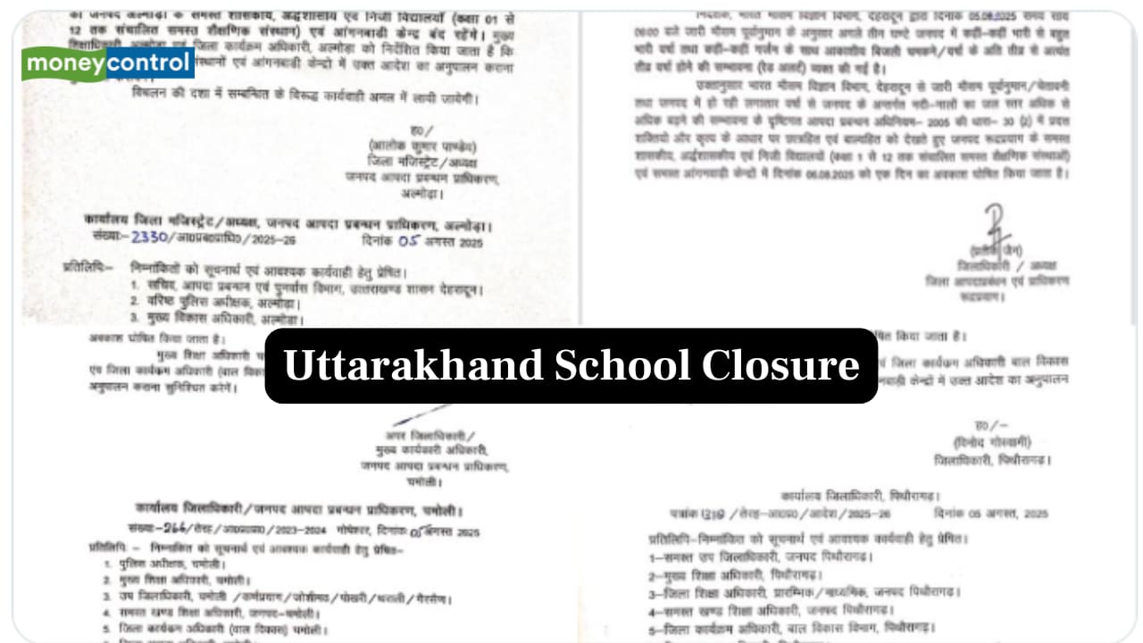 Uttarakhand Schools Closed: Cloudburst triggers school closures in these 4 districts - full list here