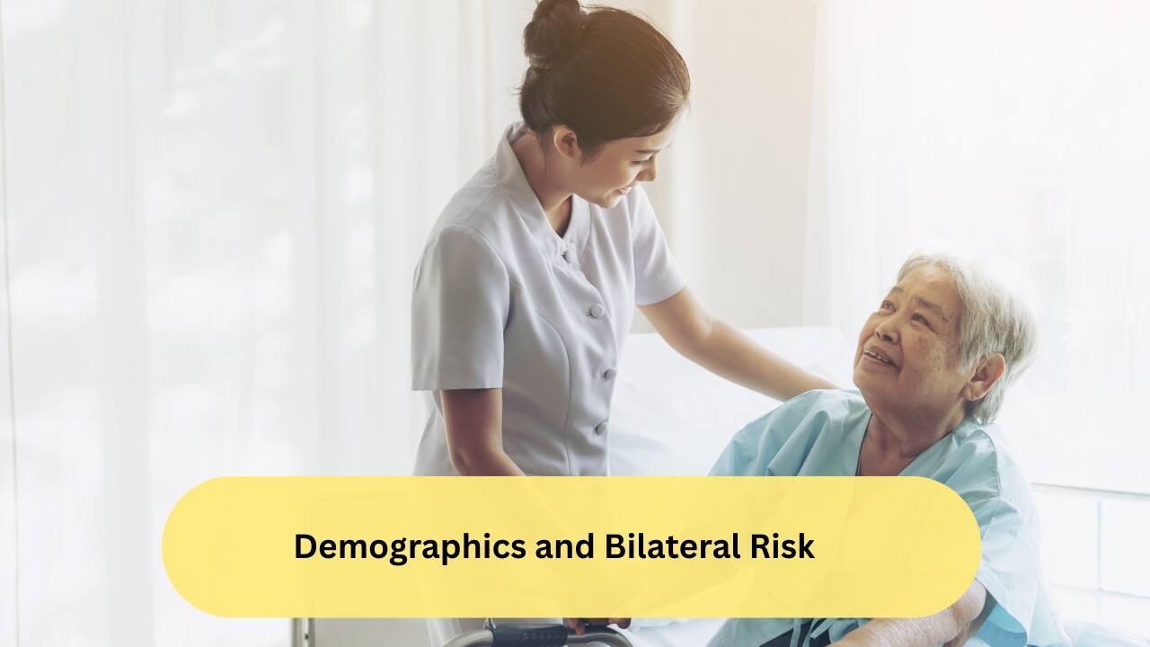 Demographics and Bilateral Risk This cancer is more commonly seen in developed countries, affecting a median age group of 47 years. The presence of carcinoma in one breast can increase the risk of development of the same in the other breast as well. It can occur in any age group after twenty years of age.(Image: Canva)