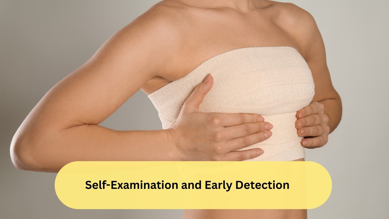 elf-Examination and Early Detection Breast self-examination is a method to check your breasts for any changes or abnormalities, as breast cancer may initially only present as a lump in the breast. Detecting any changes to the nipple-areolar complex, and orange-peel appearance of the breast must be noted and informed timely to the healthcare provider.(Image: Canva)