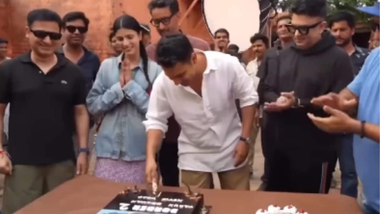 Varun Dhawan wraps Border 2 shoot with cake-cutting celebration