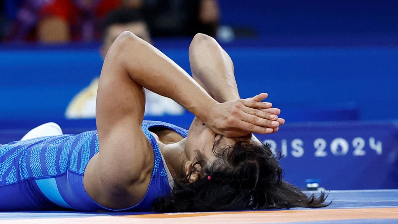 However, a day later Vinesh Phogat disqualified from the Paris Olympics after failing to make the weight cut (Reuters Photo) However, a day later Vinesh Phogat disqualified from the Paris Olympics after failing to make the weight cut (Reuters Photo)