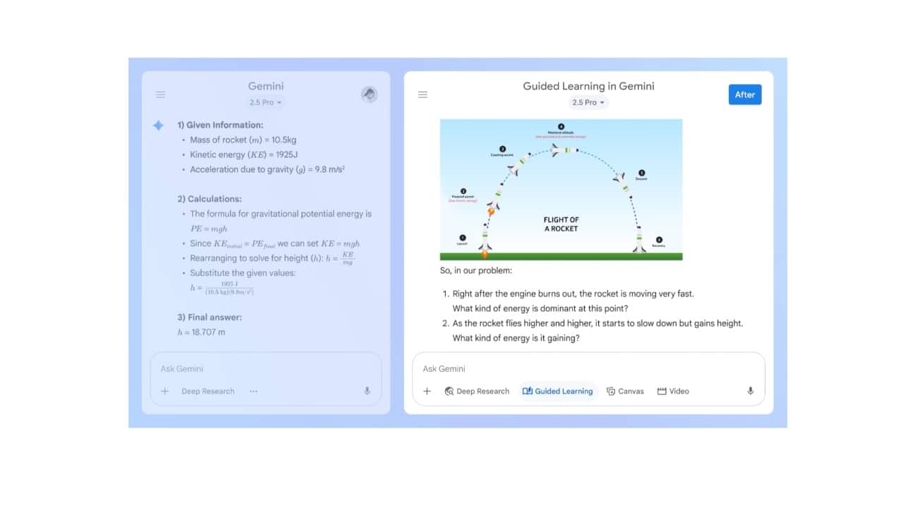 Meet Guided Learning, Google Gemini's answer to ChatGPT's Study Mode for students