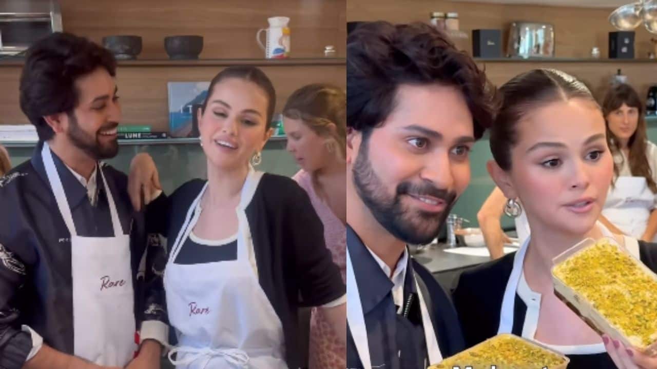 Ankush Bahuguna whips up tiramisu with Selena Gomez at Rare Beauty event, says "we’re besties now"