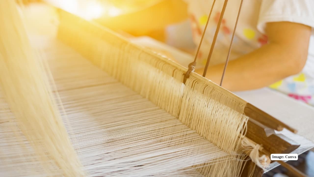 5. Pochampally, Telangana – Geometry Meets Tradition A UNESCO-listed heritage, Pochampally ikat is where symmetry meets soul. Just 50 km from Hyderabad, this quiet village is buzzing with weavers who create striking patterns that have found fans from Tokyo to Paris. (Image: Canva)