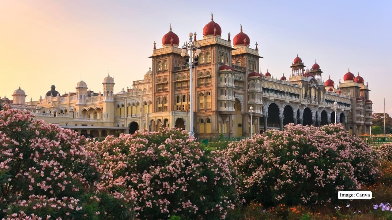 8. Mysuru, Karnataka – Smooth as Silk Known for its palaces and Dasara celebrations, Mysuru also weaves a legacy of royal elegance with its shimmering silk sarees. Visit the KSIC factory for a behind-the-scenes look at how these beauties are born — from cocoon to loom. (Image: Canva)