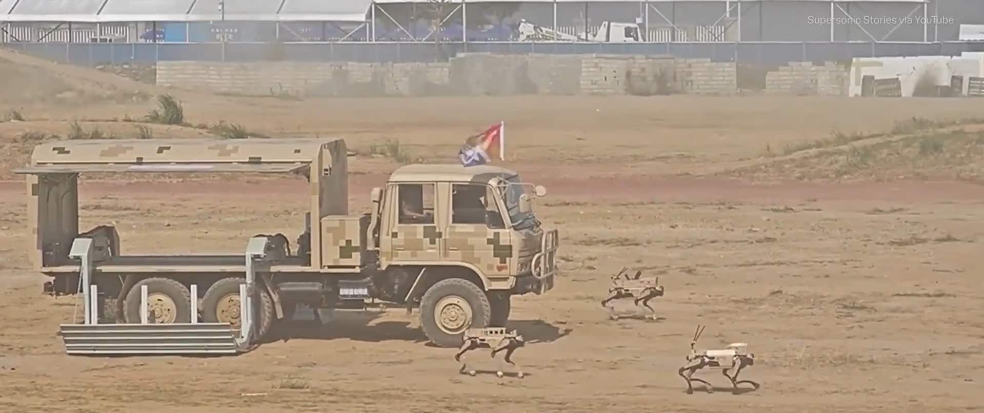China showcases gun-toting ‘robowolves’ in military drills with PLA troops