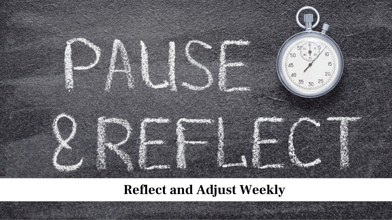 Reflect and Adjust Weekly Reflect and Adjust Weekly