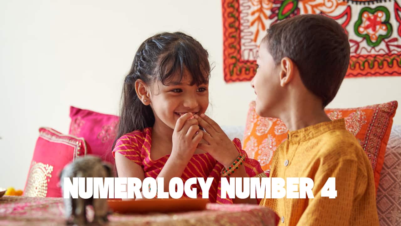 Numerology Number 4: Disciplined and reliable, but stubborn. They ground you. A karmic sibling teaching stability and endurance. (image: canva)