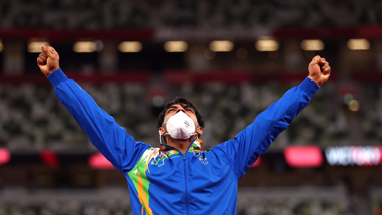 “Milkha Singh wanted to hear the national anthem in a stadium. He is no longer with us but his dream has been fulfilled,” Neeraj said then. (Reuters Photo)