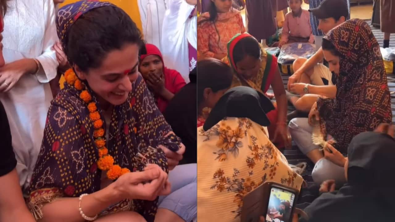 Taapsee Pannu and husband Mathias Boe receive blessings of Nanhi Kali, sponsor education for 100 girls