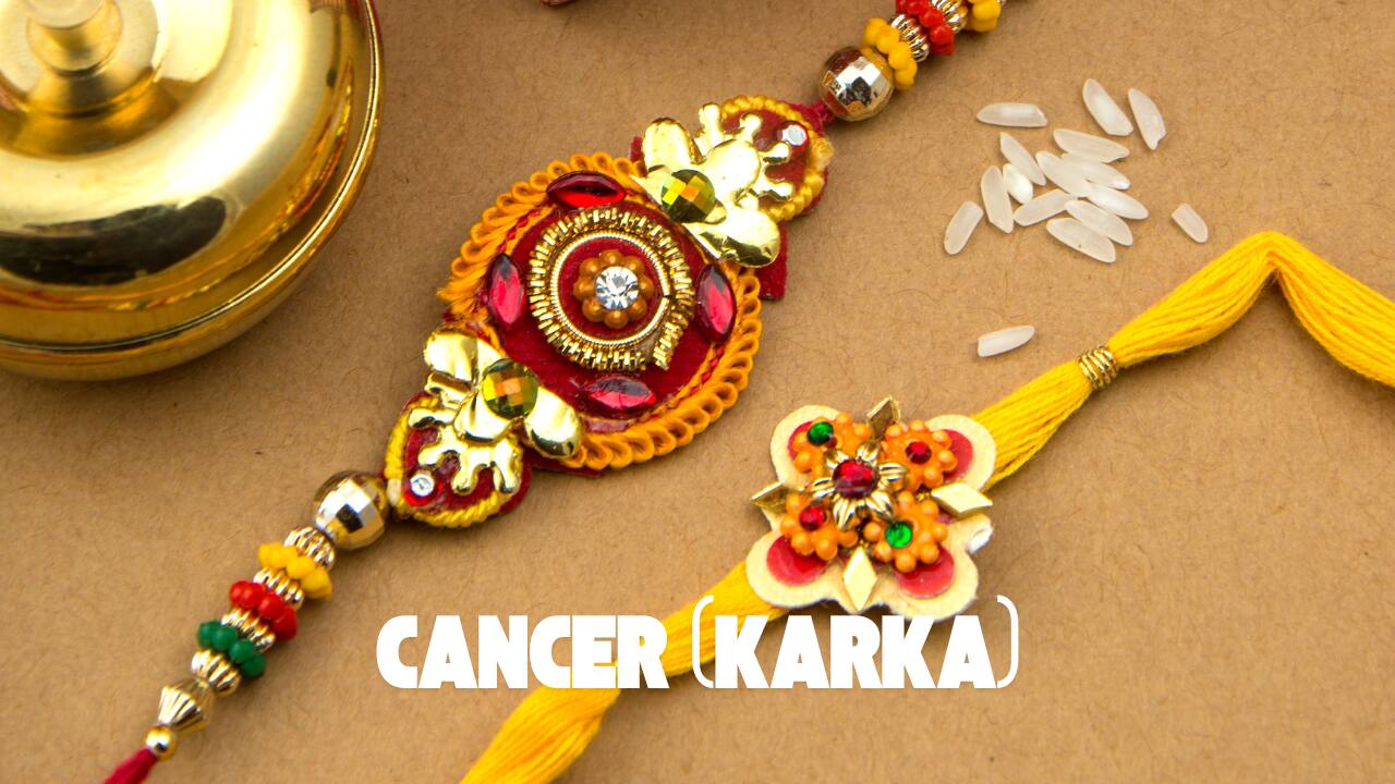 White or pink Rakhi is ideal for Cancer brothers. It brings peace, emotional balance, and harmony in relationships. (image: canva)