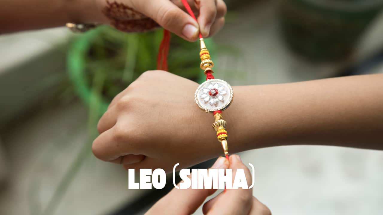 Red or maroon Rakhi is perfect for Leo. It enhances confidence, strength, and leadership qualities in your brother. (image: canva)