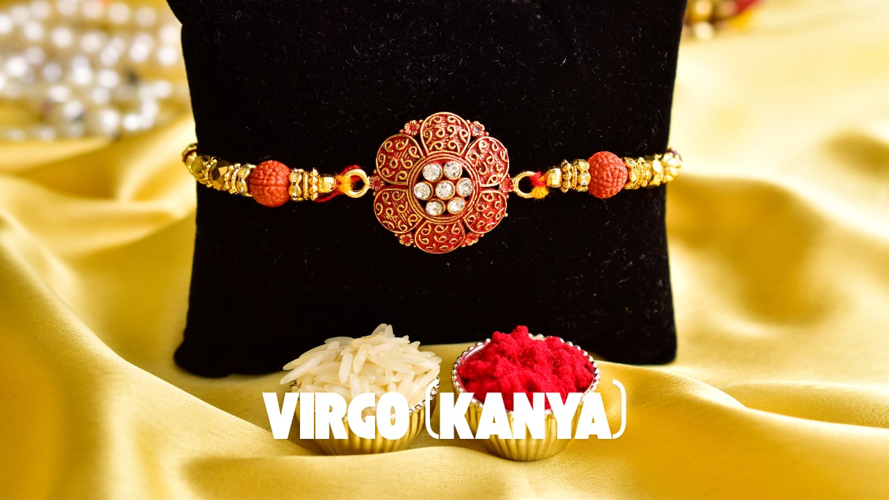 Choose a green Rakhi for Virgo brothers. It promotes good health, growth, and clarity of thought in their life. (image: canva)