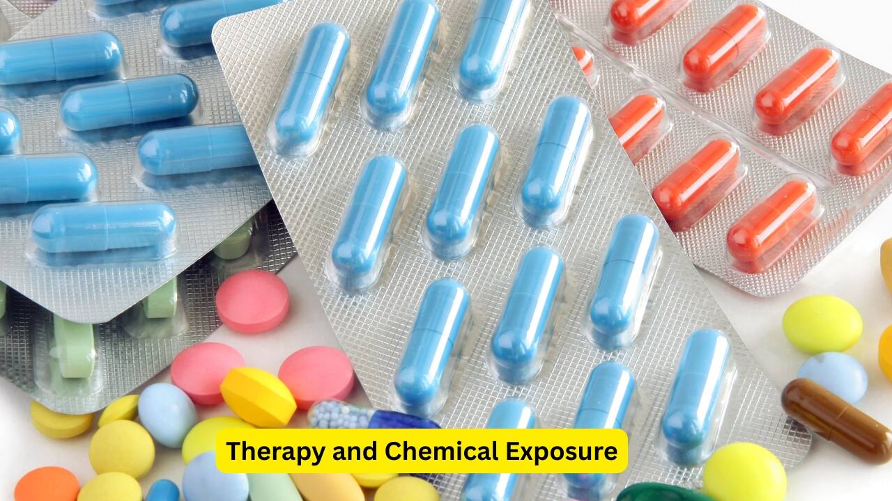 Therapy and Chemical Exposure Therapies for carcinoma (or other reasons) like radiation or chemotherapy may also potentially cause an injury to the mucosal layer. Ingestion of chemicals, or a history of gastric hyperacidity or consumption of drugs like cocaine may also predispose one to the development of peptic ulcers.(Image: canva)