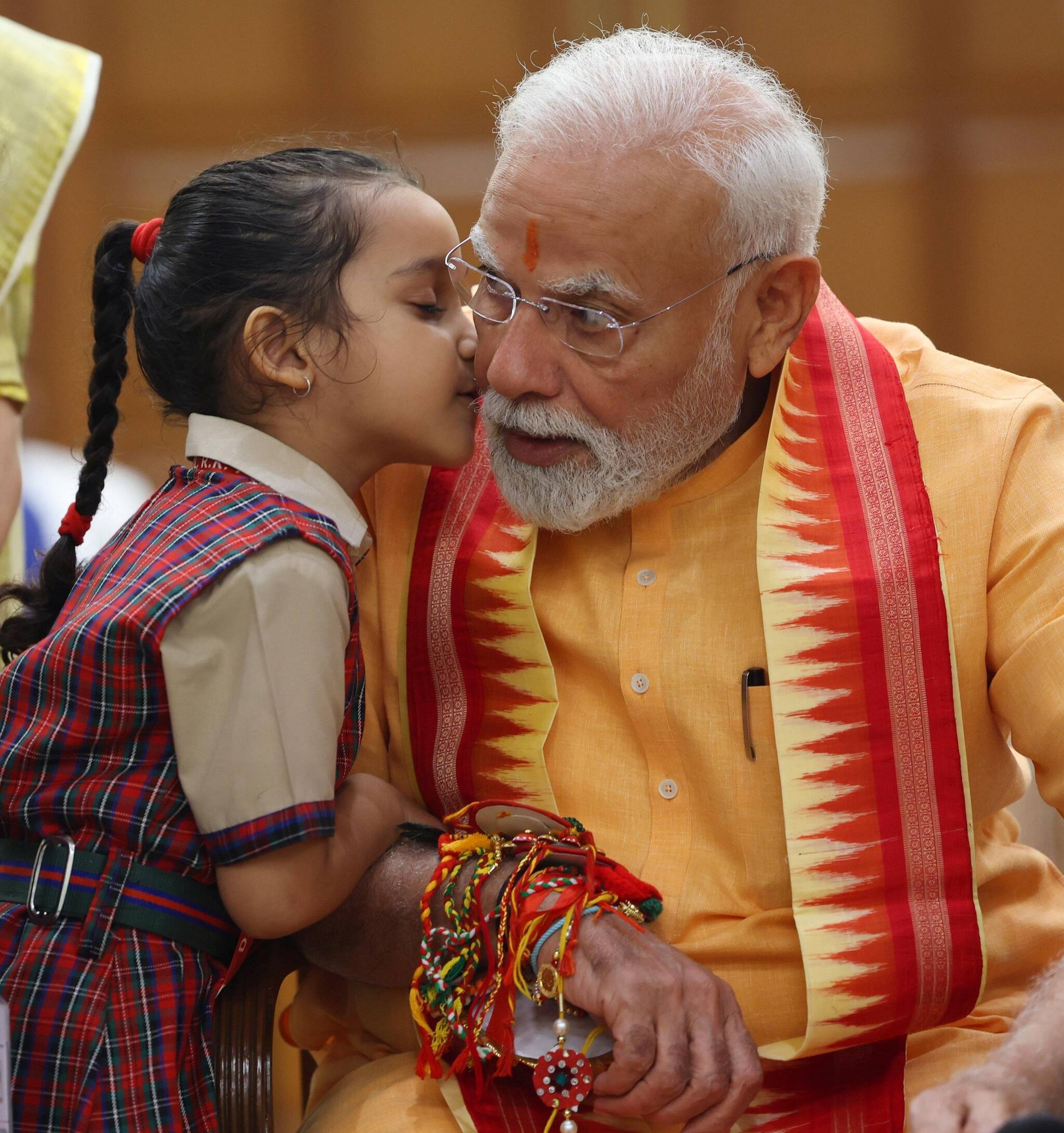 Modi Love PM Modi celebrates Raksha Bandhan 2025 in Delhi, extends best wishes ...
