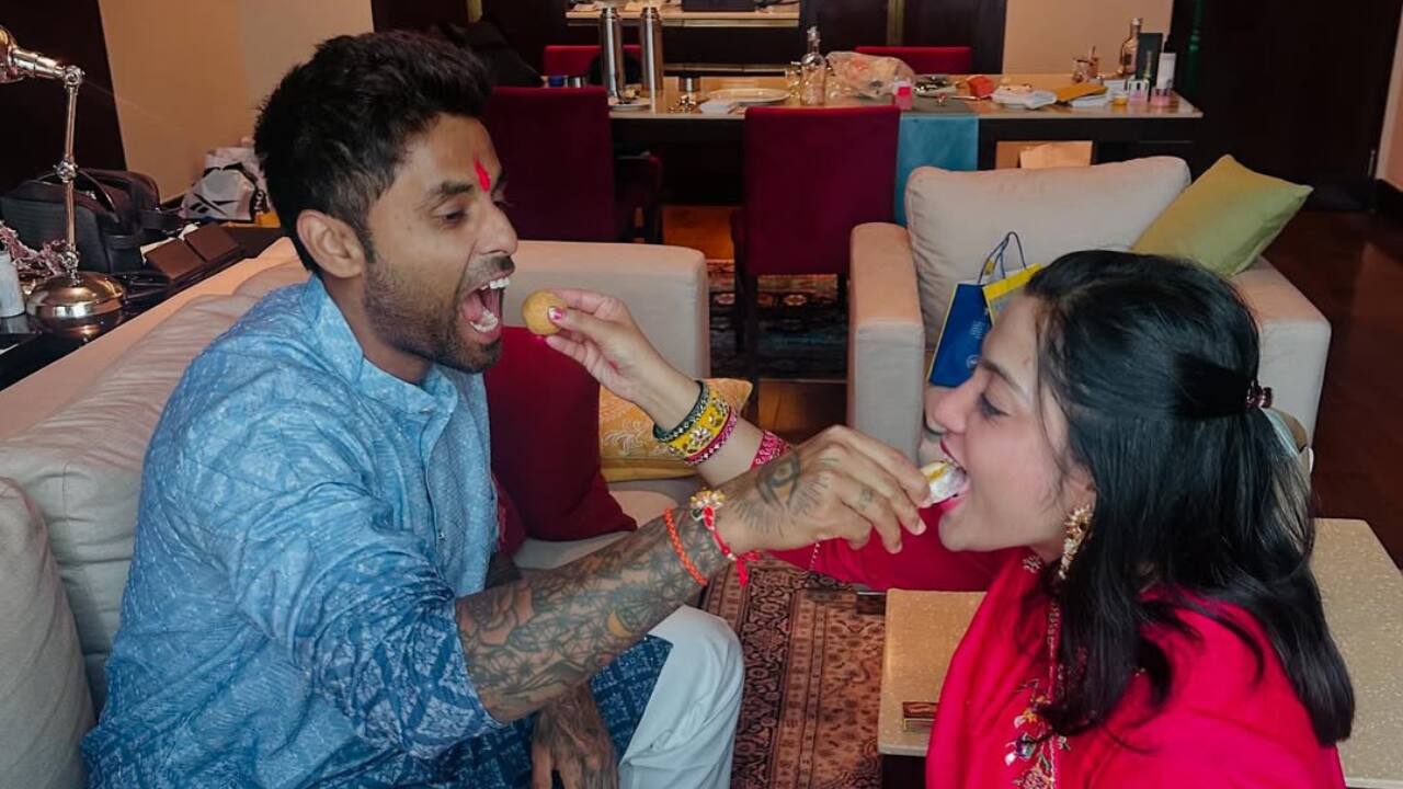 India T20I captain Suryakumar Yadav with his sister Dinal Yadav. (Photo: Instagram)