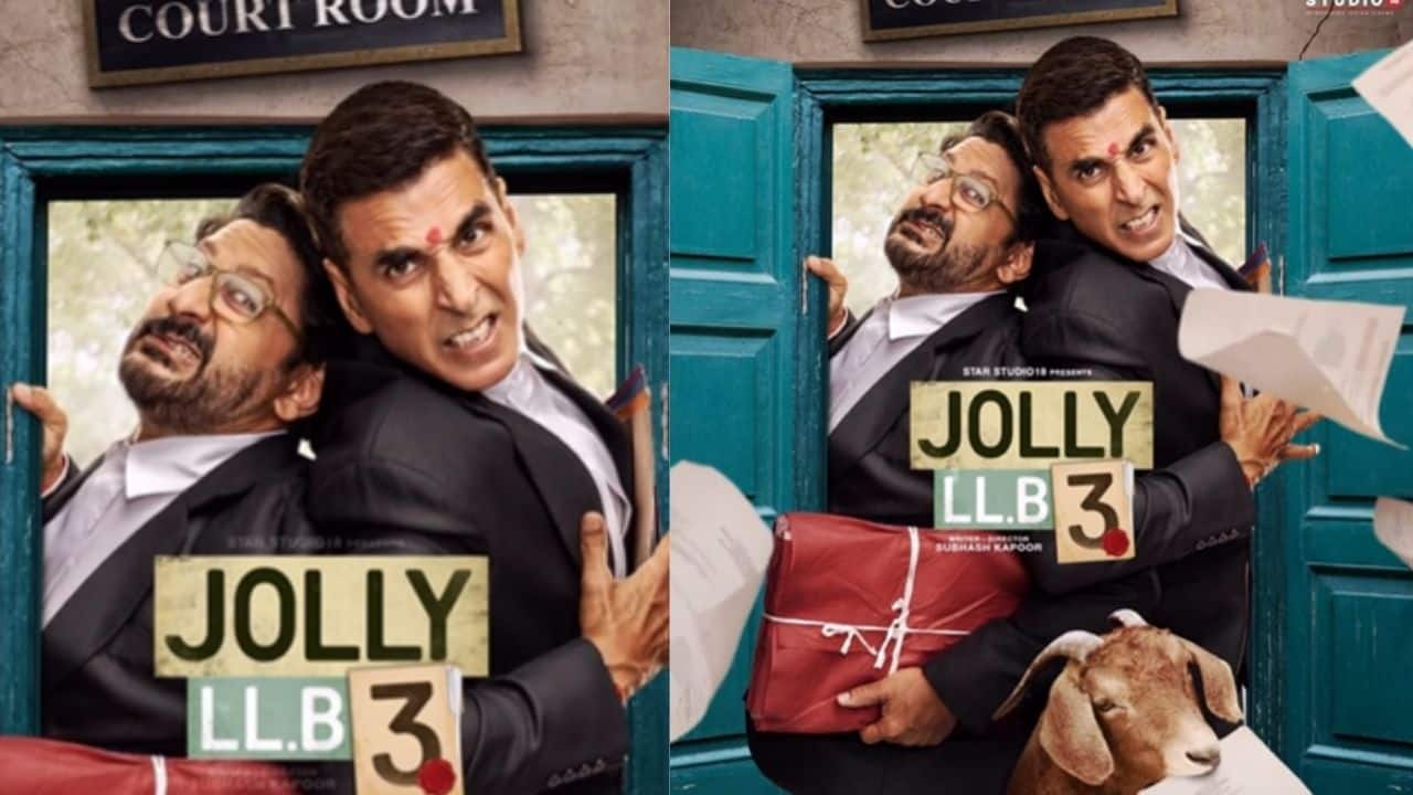 Jolly LLB 3 first look unveiled: Akshay Kumar and Arshad Warsi reunite for court room battle, teaser drops tomorrow