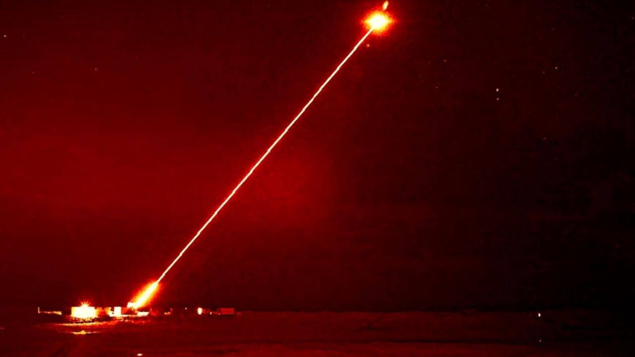 Battleship Laser Cannons: Britain's DragonFire laser will strike drone targets 5km away, cost £10 per shot, and burn out missiles — a live Star Wars blaster. (Image: UK gov website)