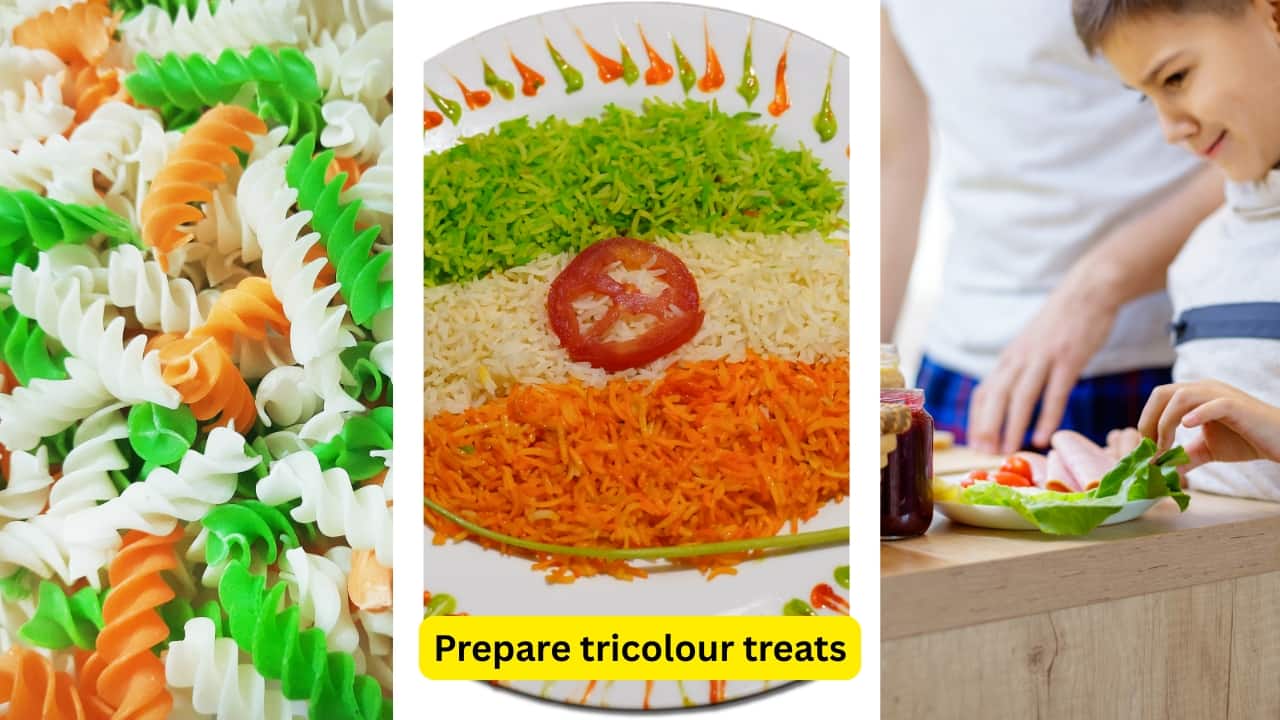 Prepare tri-coloured treats: From mango mousse with its sunny hue to cucumber raita, and club sandwiches, that’s as cool as a breeze, cooking with the tricolour in mind brings fun and flavour together. Kids get to learn simple recipes while feeling connected to the day.(Image: Canva)