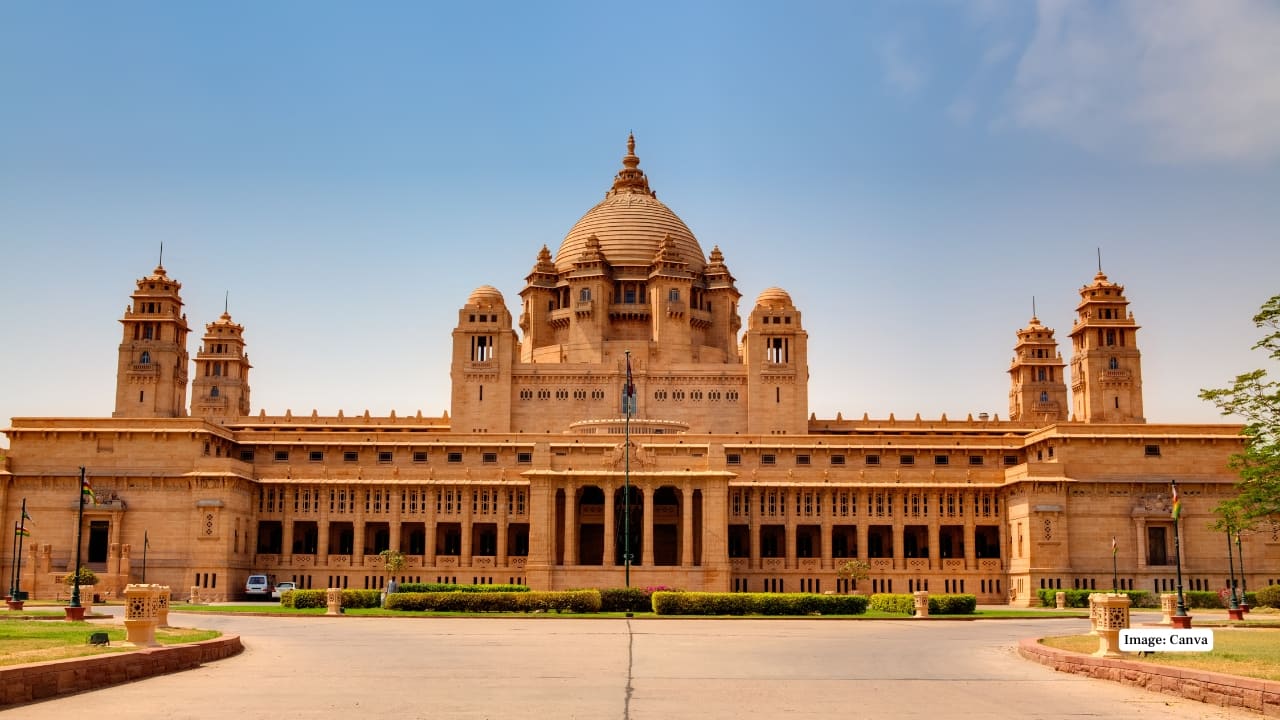9. Umaid Bhawan Palace, Jodhpur One of the world's largest private residences, this palace blends modern design with traditional beauty and offers a glimpse into royal life in Rajasthan. (Image: Canva)