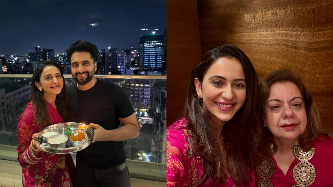 Rakul Preet Singh celebrates Teej for the first time with mother-in-law Puja Bhagnani, shares pics with husband Jackky Bhagnani