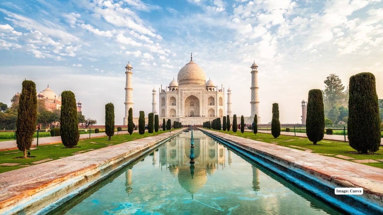 Agra More than the Taj Mahal, Agra charms with Mughal gardens, forts, and Yamuna riverside views. Relish Mughlai cuisine, shop for marble inlay souvenirs, and enjoy a heritage-rich weekend within easy reach of Delhi. (Image: Canva)