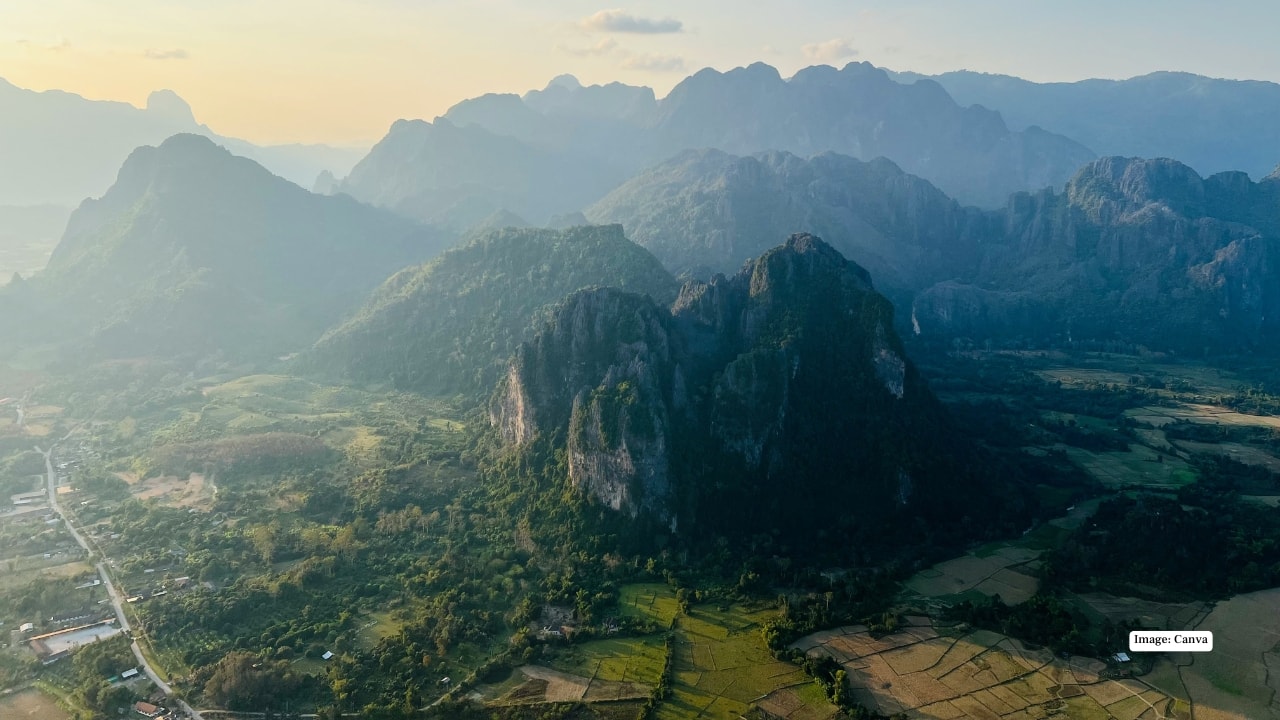 Breathtaking Nature and Adventure From the peaceful Mekong River to the turquoise pools of Kuang Si Waterfalls, Laos is a haven for nature lovers. Its untouched landscapes rival neighbouring countries, yet it offers a quiet, off-the-beaten-path charm. Here are 10 must-visit places that should be on every traveller’s Laos itinerary: (Image: Canva)
