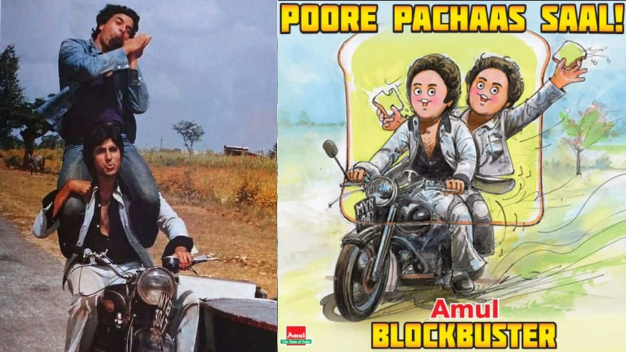Sholay turns 50, Amul brings back Jai and Veeru ‘Yeh Dosti’ magic to celebrate golden jubliee