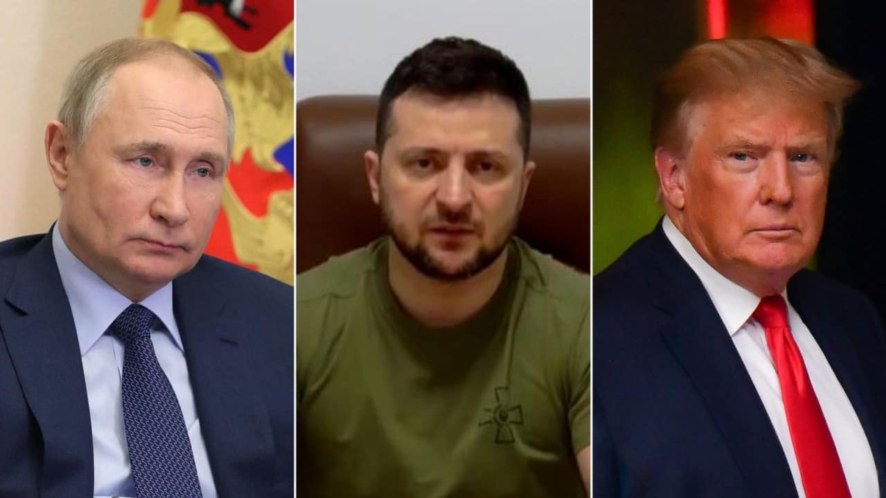 Trump says he wants three-way meeting with Putin, Zelensky if Alaska summit 'goes okay'