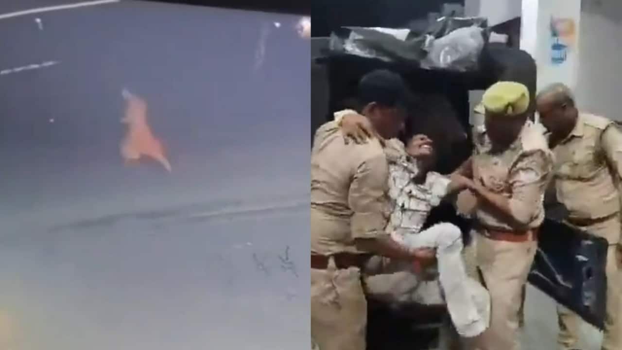 UP woman chased by men on bikes, gang-raped; CCTV outside Balrampur SP's residence captures survivor running for life