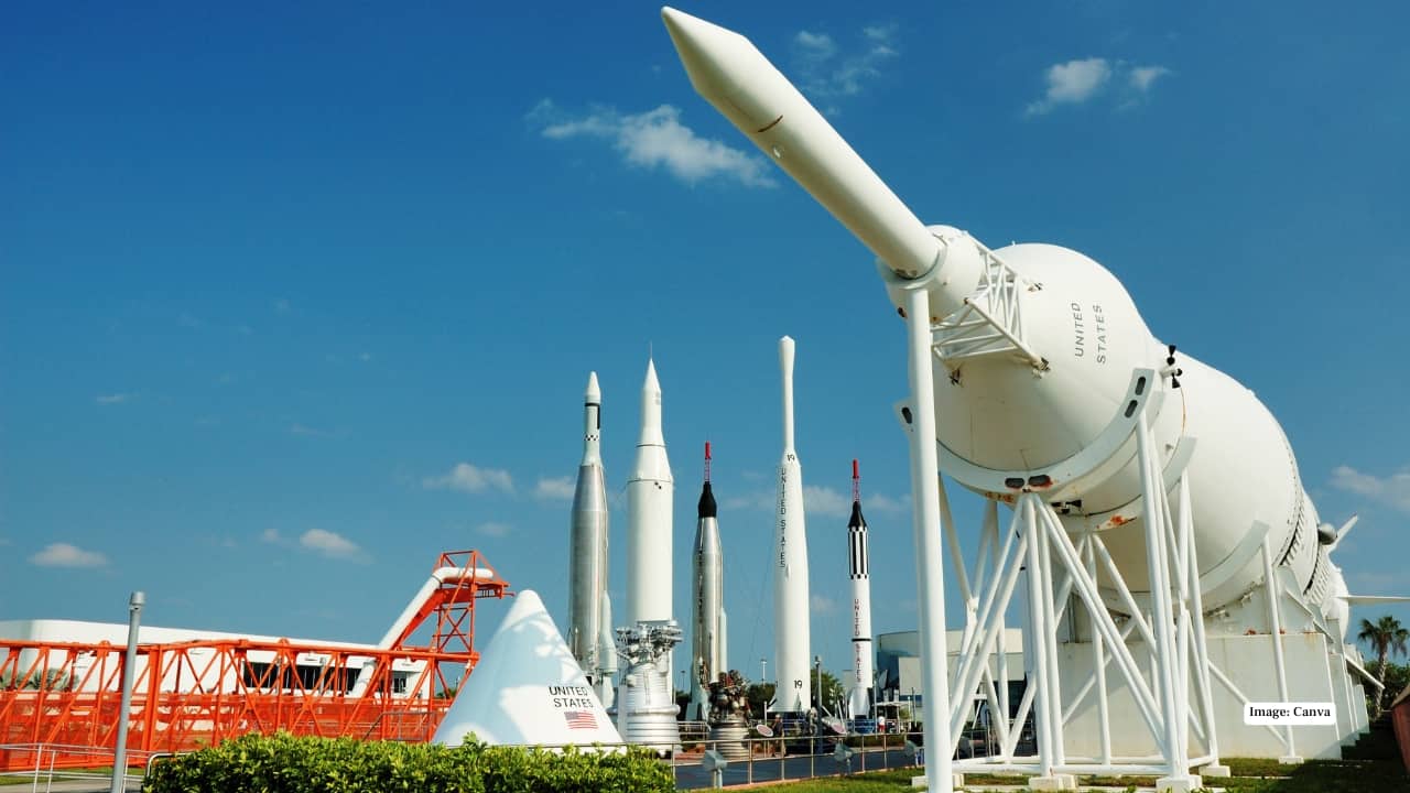 3. NASA Kennedy Space Center – Florida, USA At the Kennedy Space Center, history and the future of space exploration collide. Here, you can stand beneath the massive Saturn V rocket, walk among Space Shuttle Atlantis, and hear personal accounts from real astronauts. It’s a pilgrimage for dreamers, engineers, and anyone who has ever looked up at the stars and wondered, What’s out there? (Image: Canva)